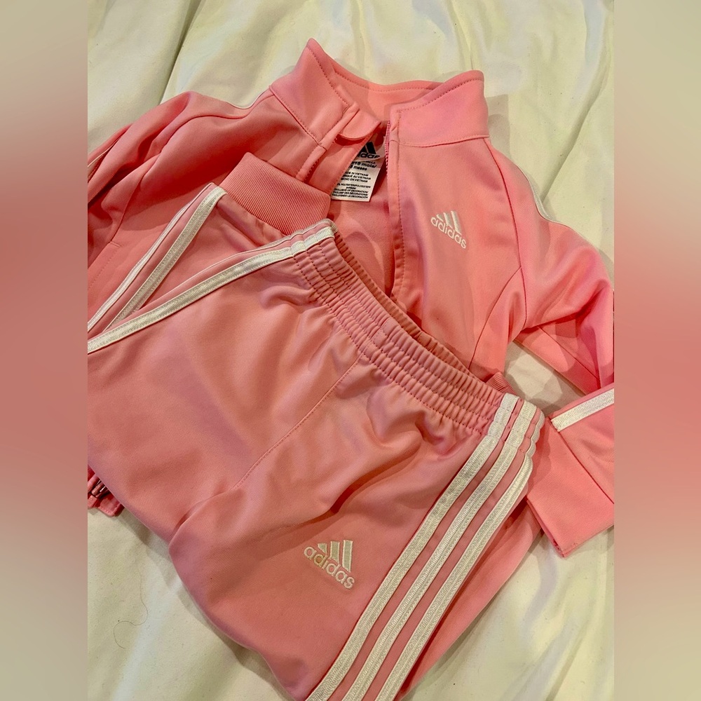 ✨ Light Pink Adidas Track Suit - 18M ✨